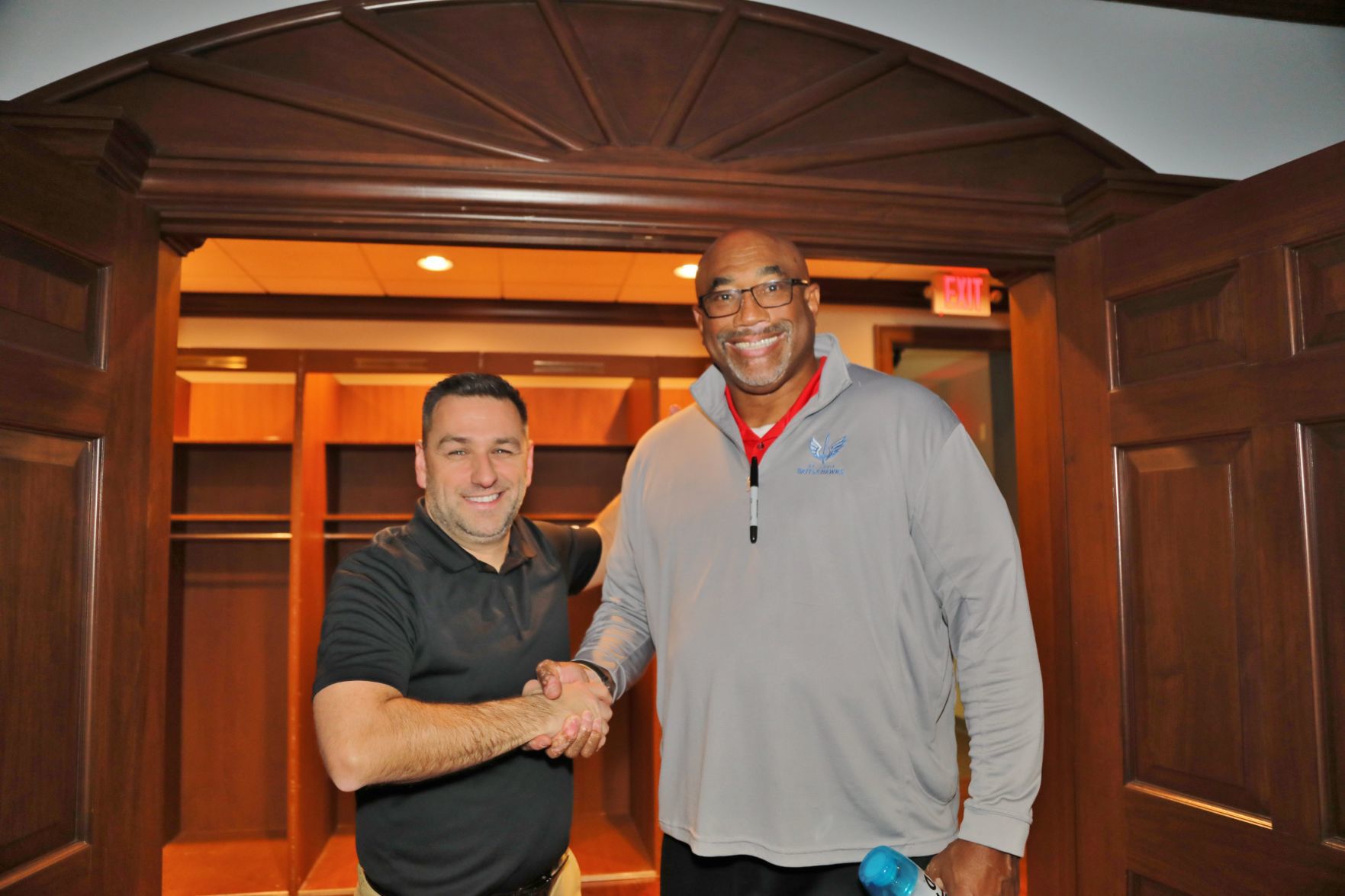 Chris Martinex, Executive Director, Jonathan Hayes, Head Coach and General Manager